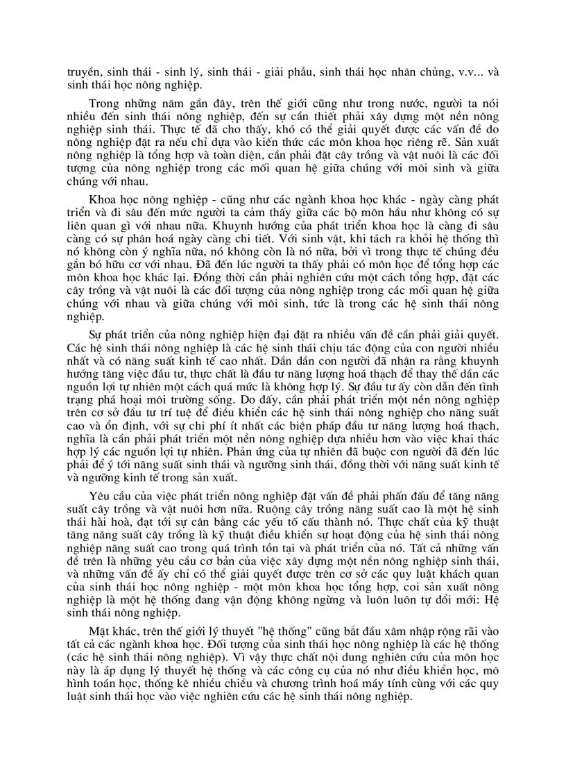 image for page Hệ sinh thái nông nghiệp