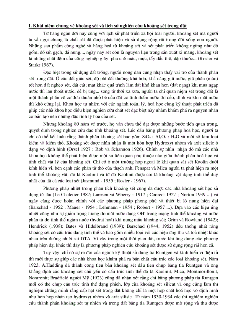 image for page Tổng quan vấn đề nghiên cứu khoáng sét