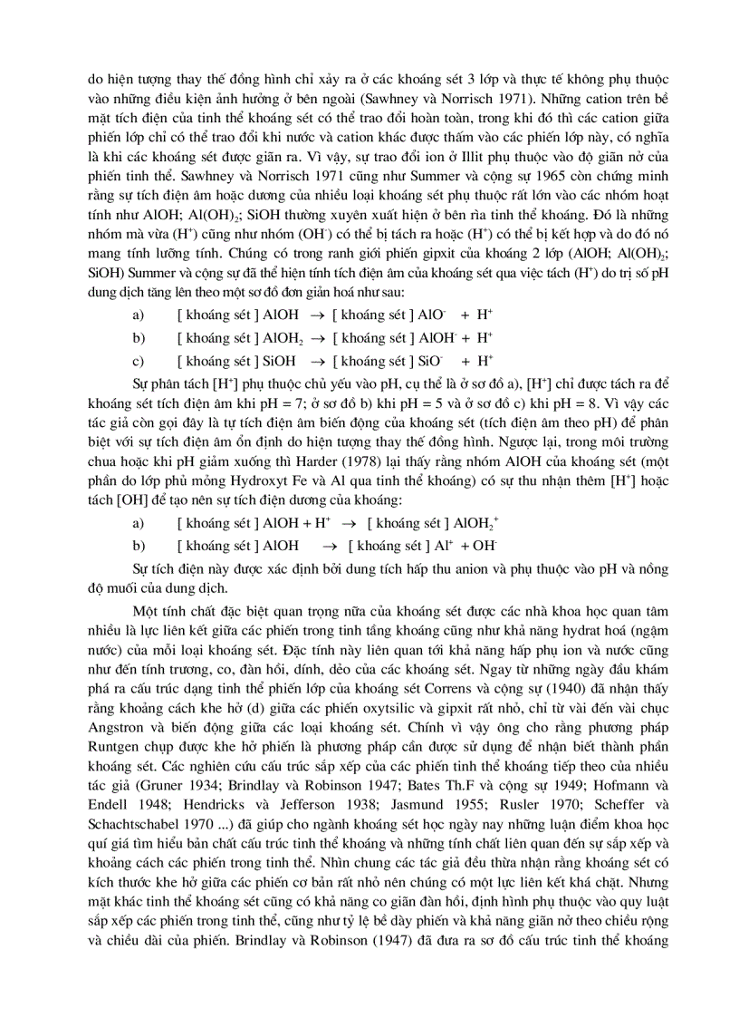 image for page Tổng quan vấn đề nghiên cứu khoáng sét