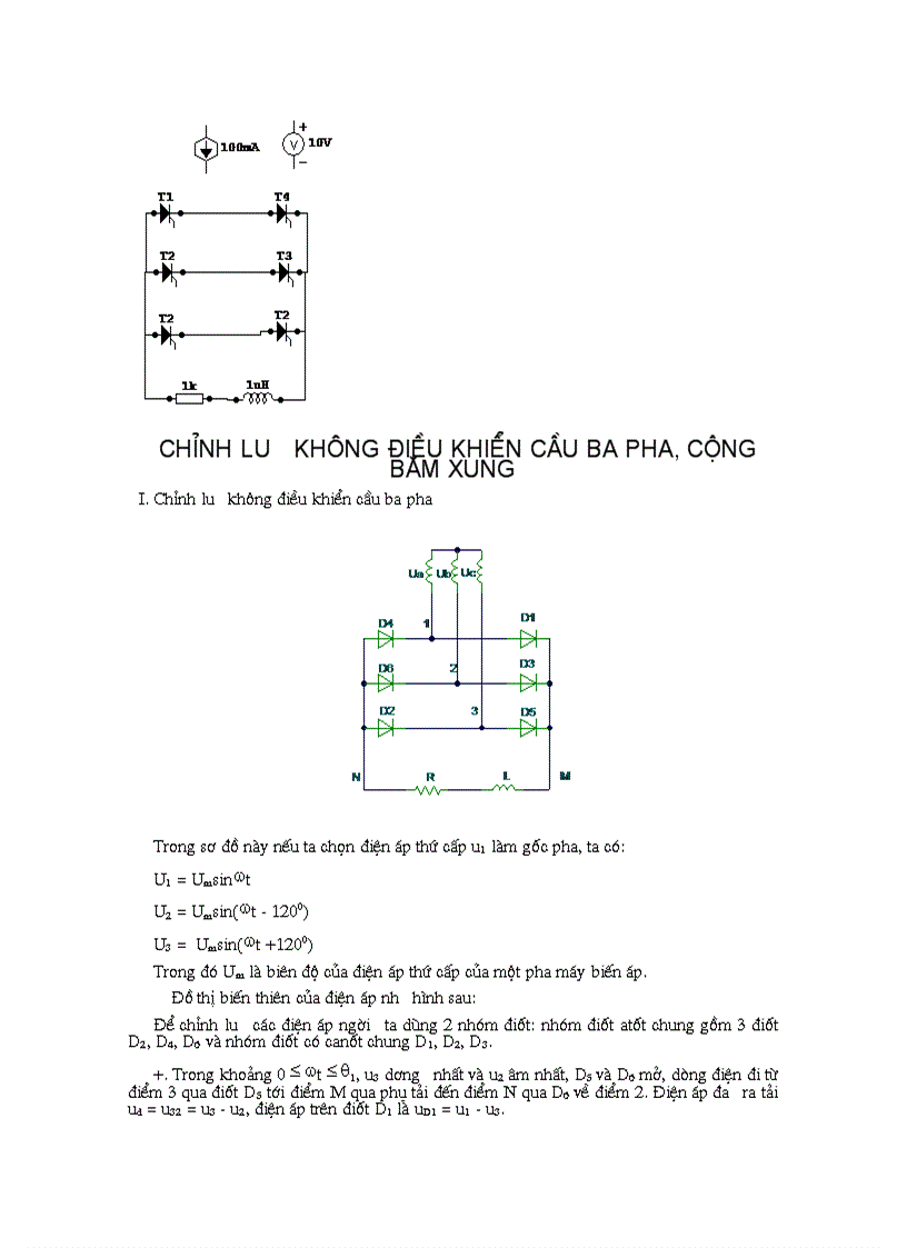 image for page Chỉnh lưu không đối xứng cầu một pha