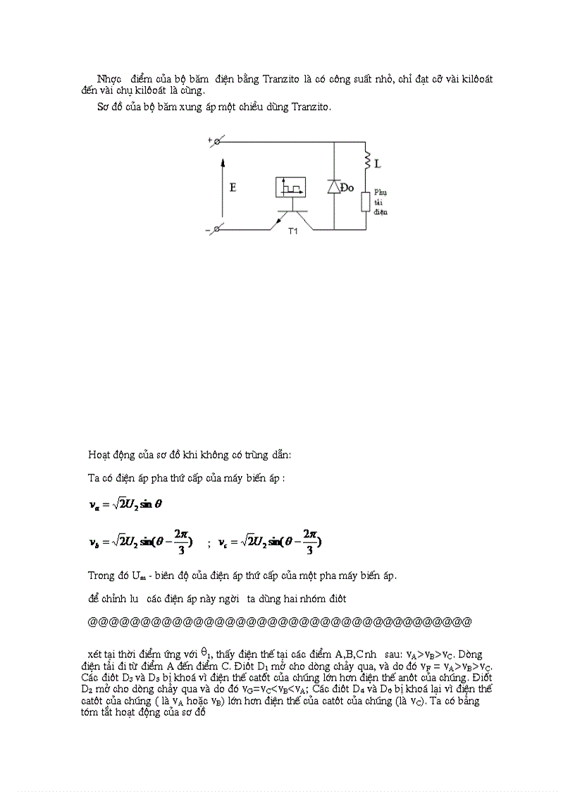 image for page Chỉnh lưu không đối xứng cầu một pha