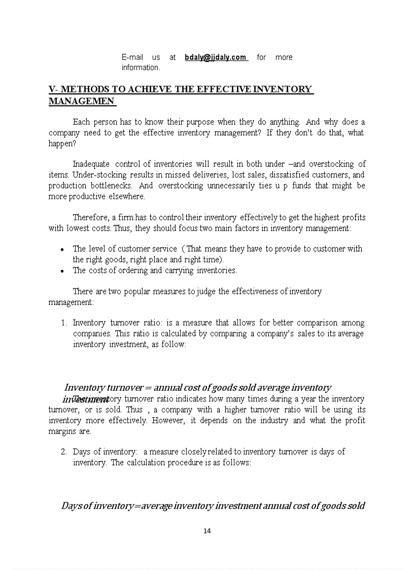 image for page Inventory control and its function