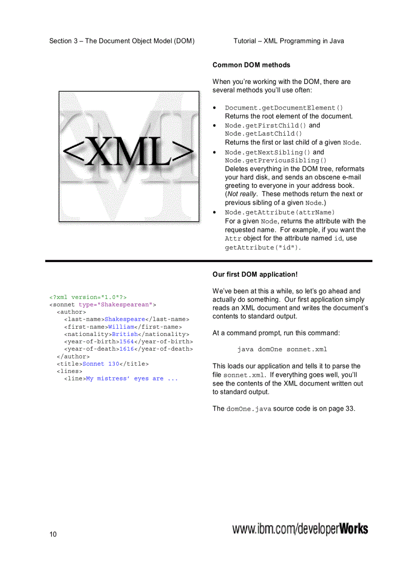 image for page XML in Java
