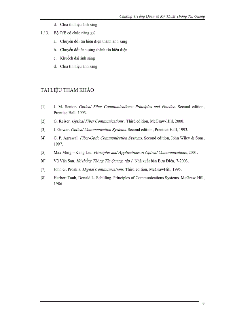 image for page Tổng quan về kỹ thuật thông tin quang giới thiệu