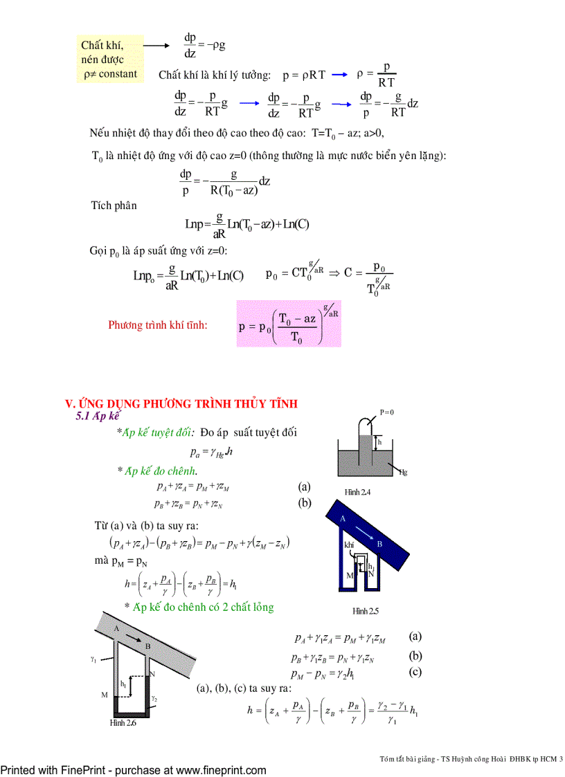 image for page Cơ lưu chất Tĩnh học lưu chất