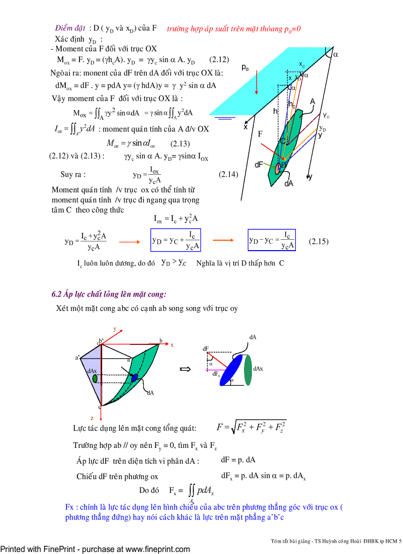 Cơ lưu chất Tĩnh học lưu chất