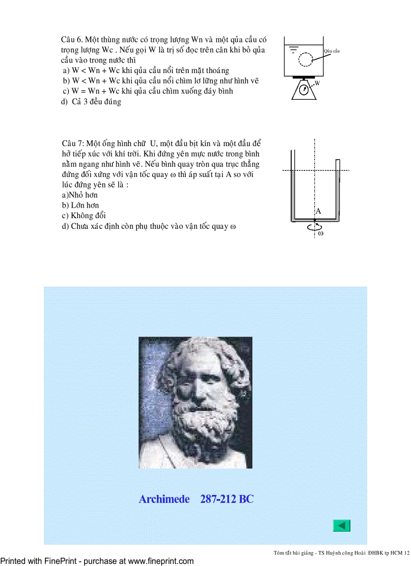 image for page Cơ lưu chất Tĩnh học lưu chất