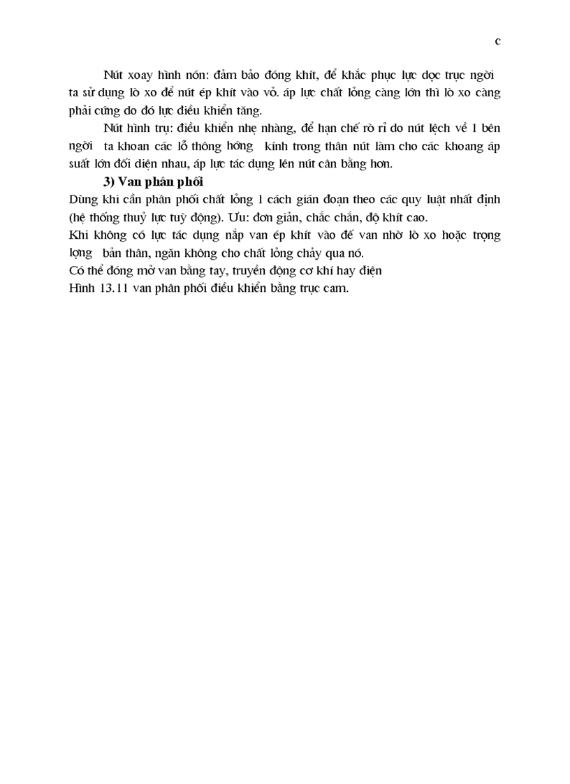 image for page Truyền động thể tích Cơ cấu phân phối