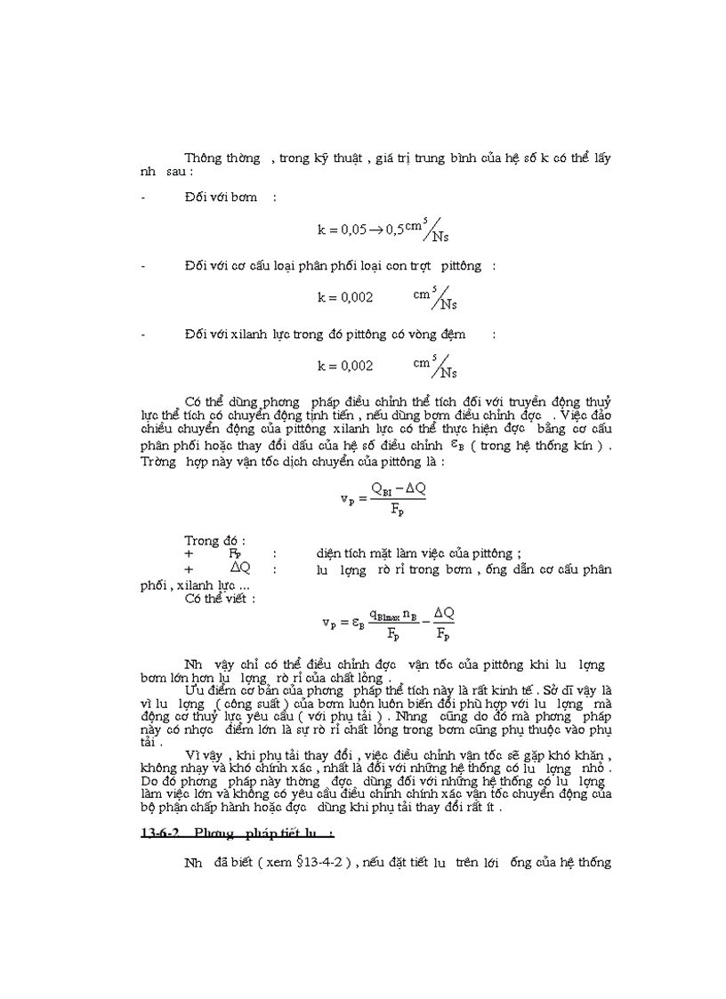 image for page Truyền động thể tích Các bộ phận phụ