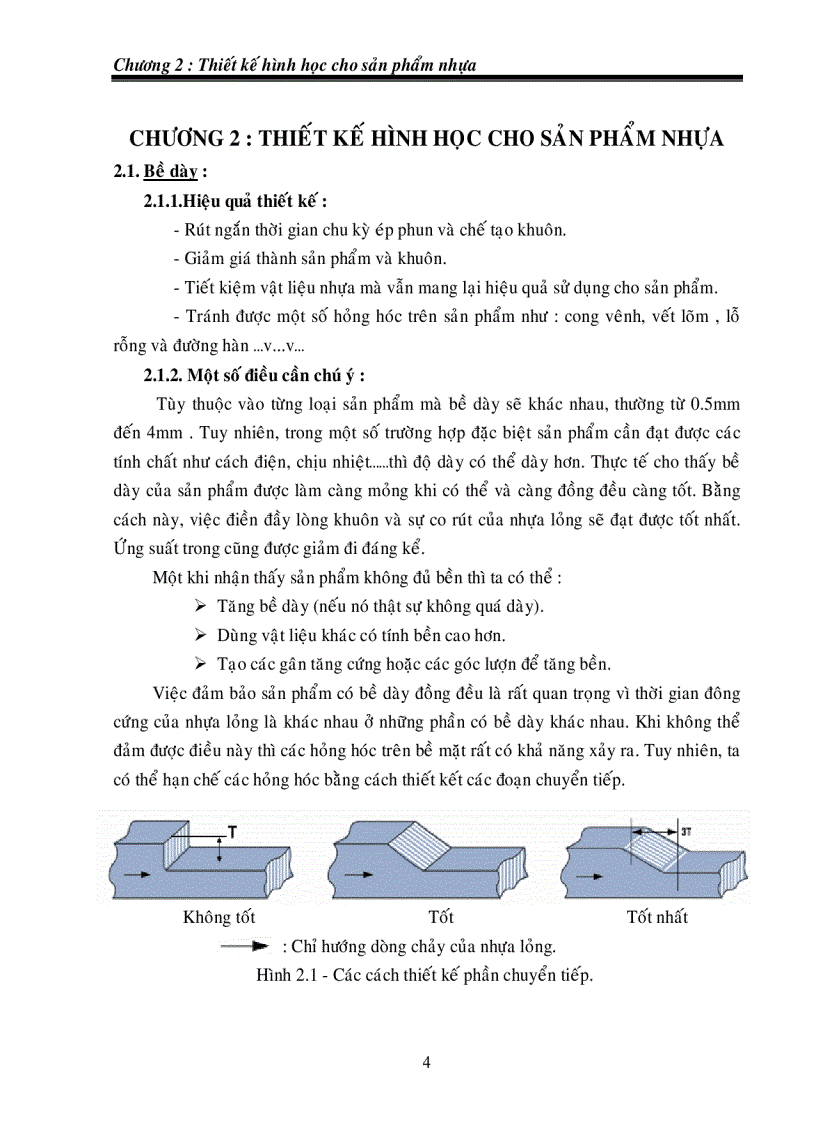 image for page Thiết kế khuôn Thiết kế hình học cho sản phẩm nhựa
