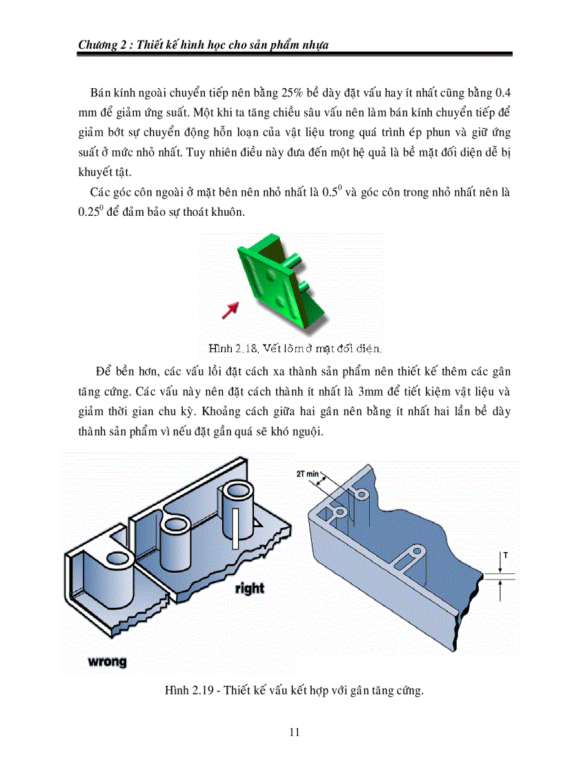 image for page Thiết kế khuôn Thiết kế hình học cho sản phẩm nhựa