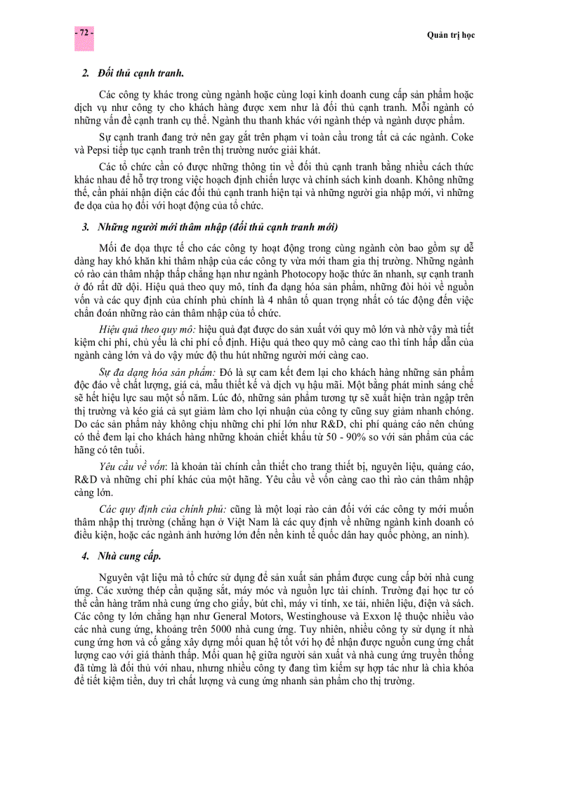 image for page Môi trường của tổ chức