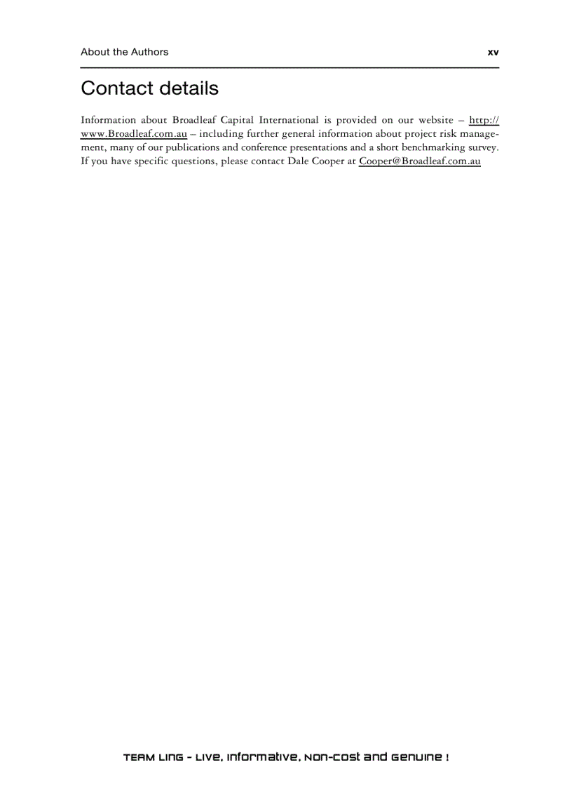 image for page Project risk management