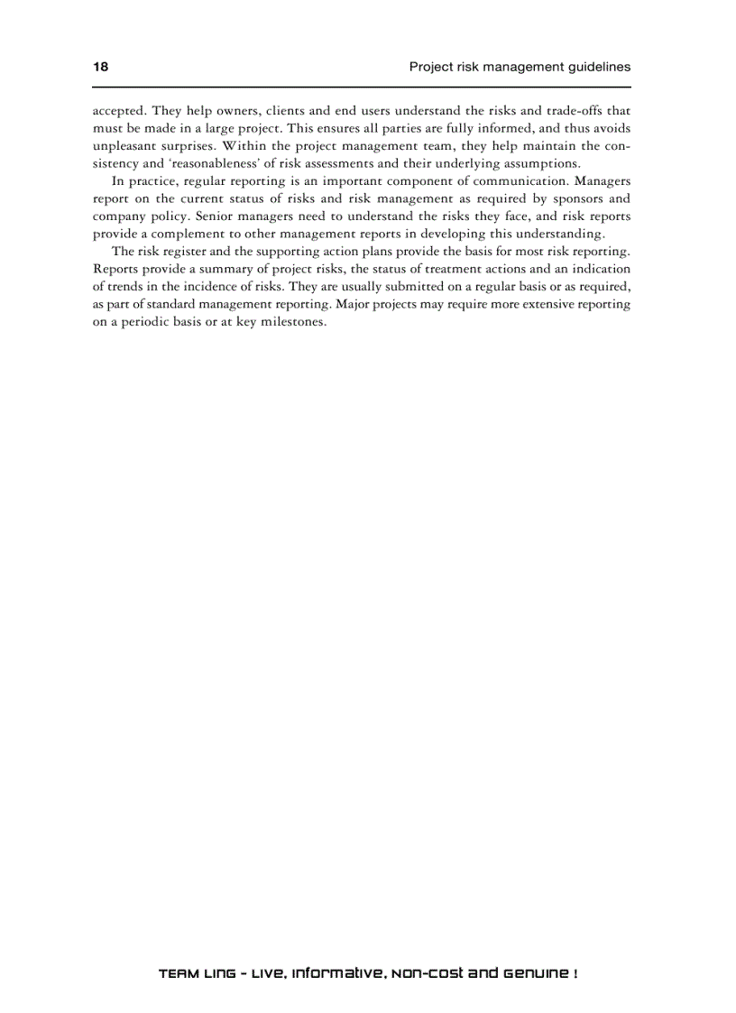 image for page Project risk management