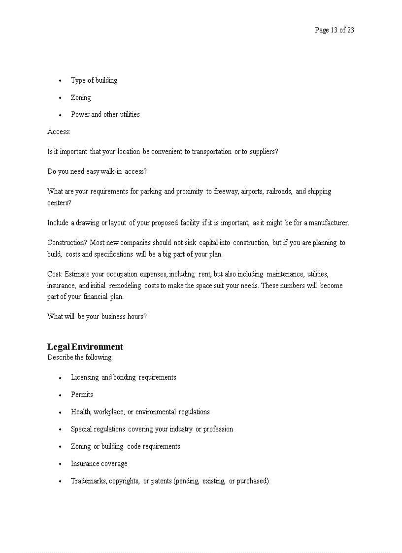 image for page Business Plan for a Startup Business