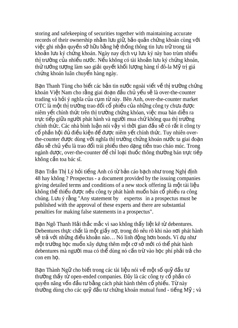 image for page Tông quan về chứng khoán