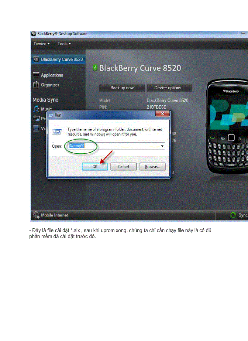 image for page Cách sao lưu phần mềm backup app trên BlackBerry bằng BDM BlackBerry Desktop Manager