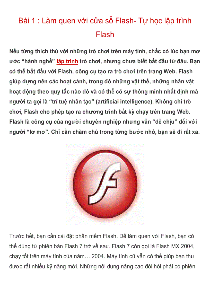 image for page LÀM QUEN VỚI CỬA SỔ flash