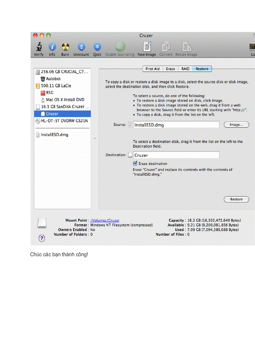 image for page Hướng dẫn tạo đĩa cài đặt Lion cả DVD lẫn USB