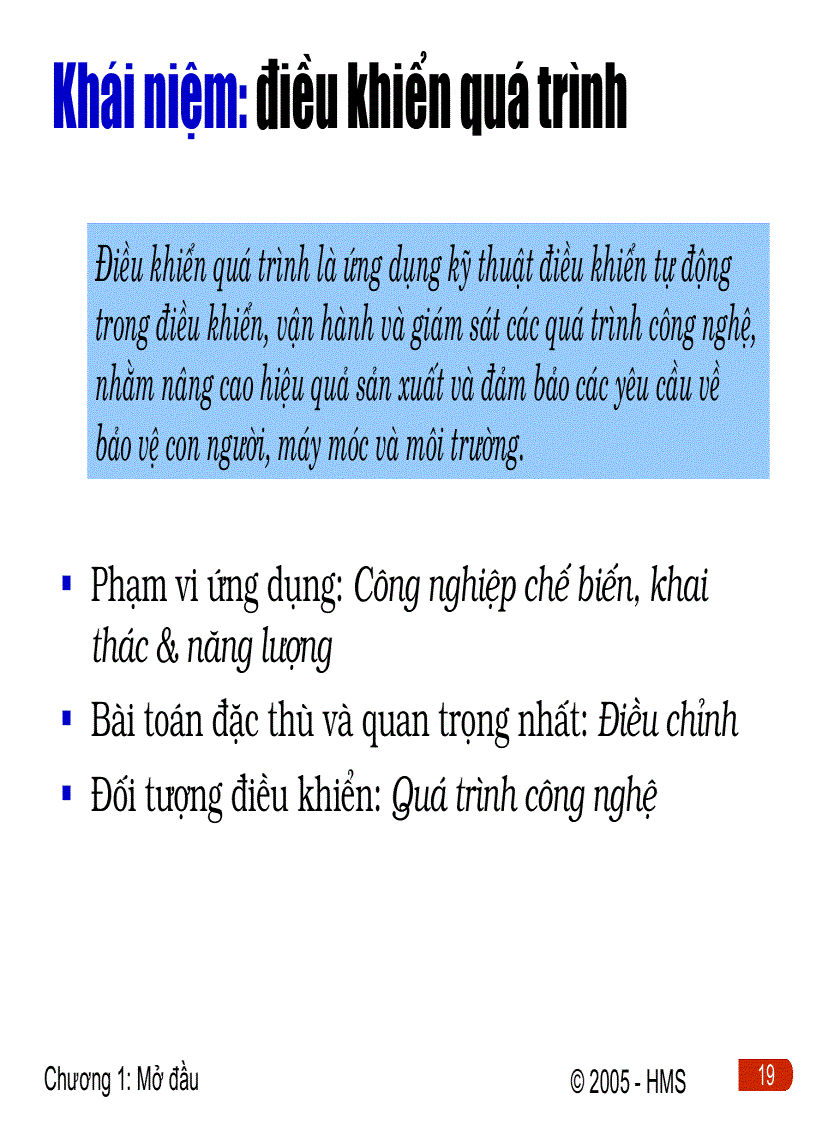 image for page Điều khiển quá trình