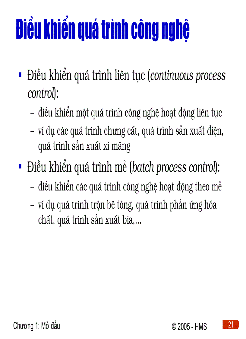 image for page Điều khiển quá trình