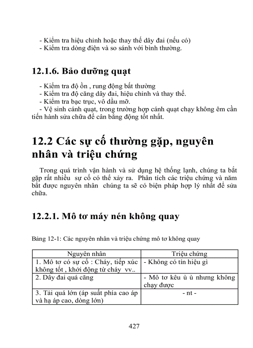 image for page Bảo dưỡng hệ thống lạnh