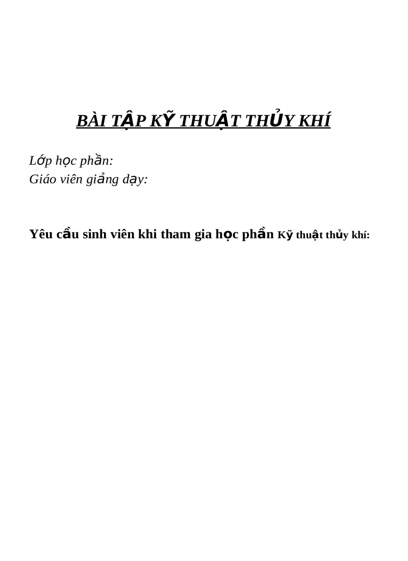 image for page Bài tập kỹ thuật thủy khí 1