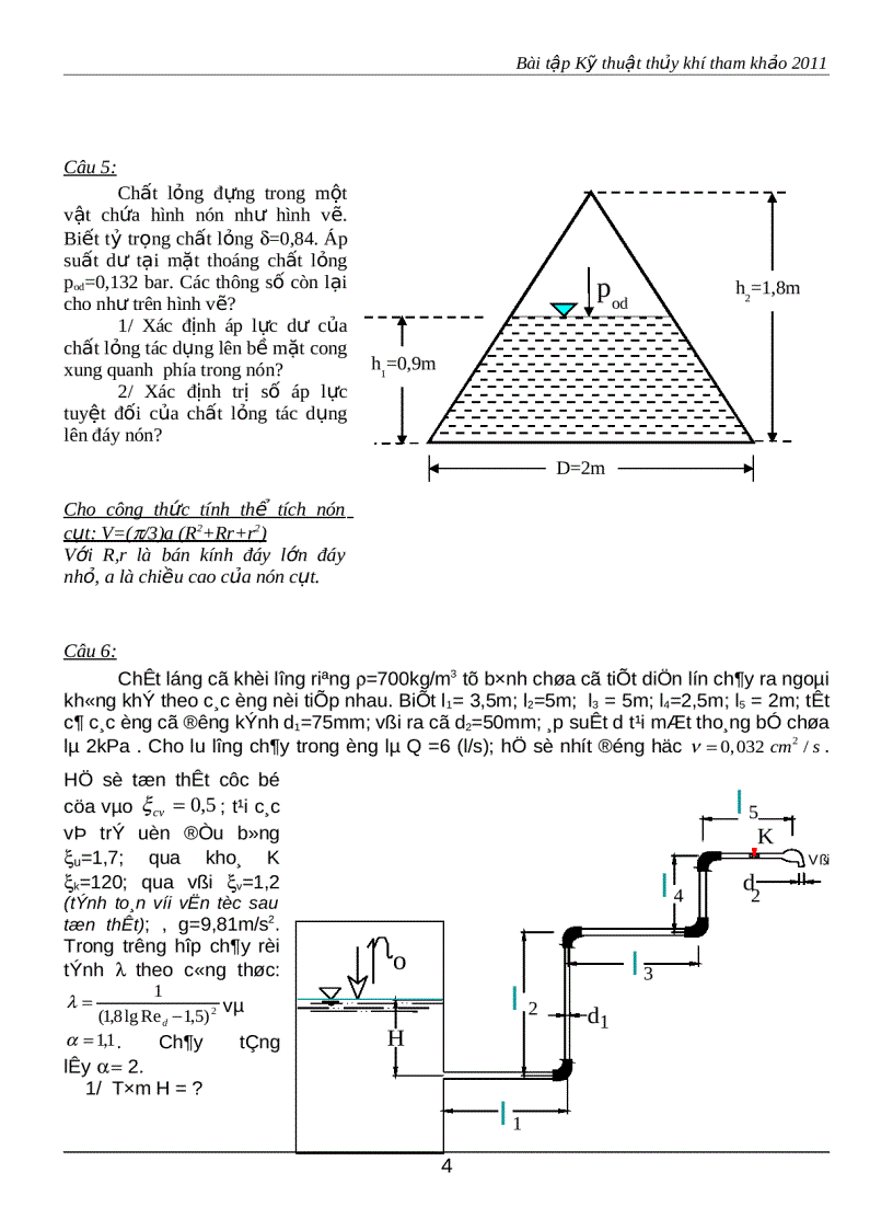 image for page Bài tập kỹ thuật thủy khí 1
