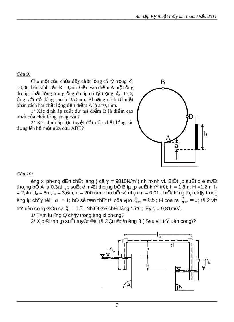 image for page Bài tập kỹ thuật thủy khí 1