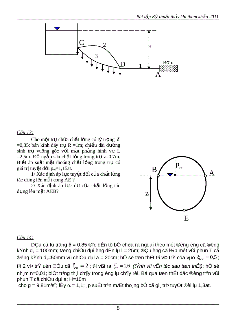 image for page Bài tập kỹ thuật thủy khí 1