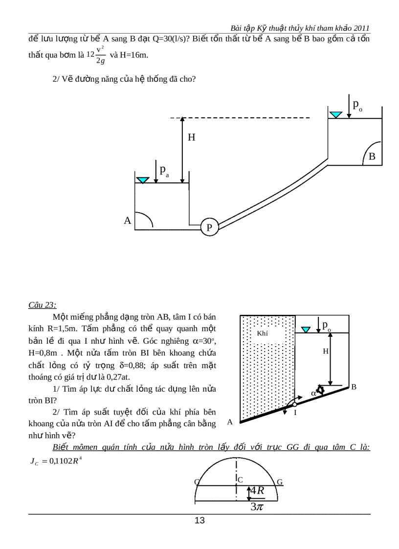 image for page Bài tập kỹ thuật thủy khí 1