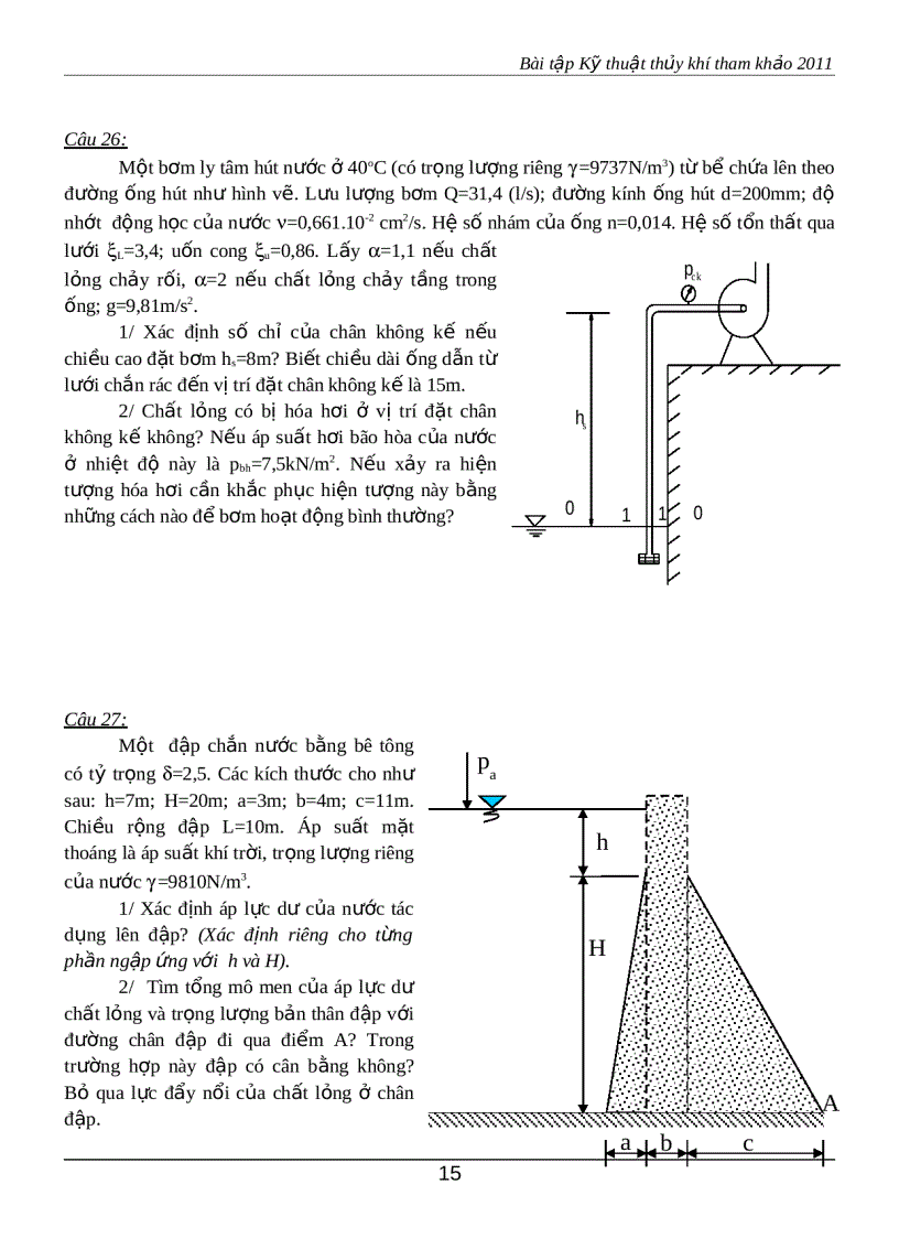 image for page Bài tập kỹ thuật thủy khí 1
