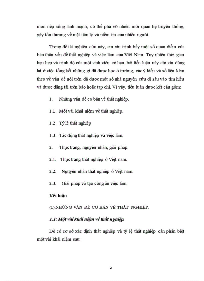 image for page Thất nghiệp và việc làm ở Việt Nam