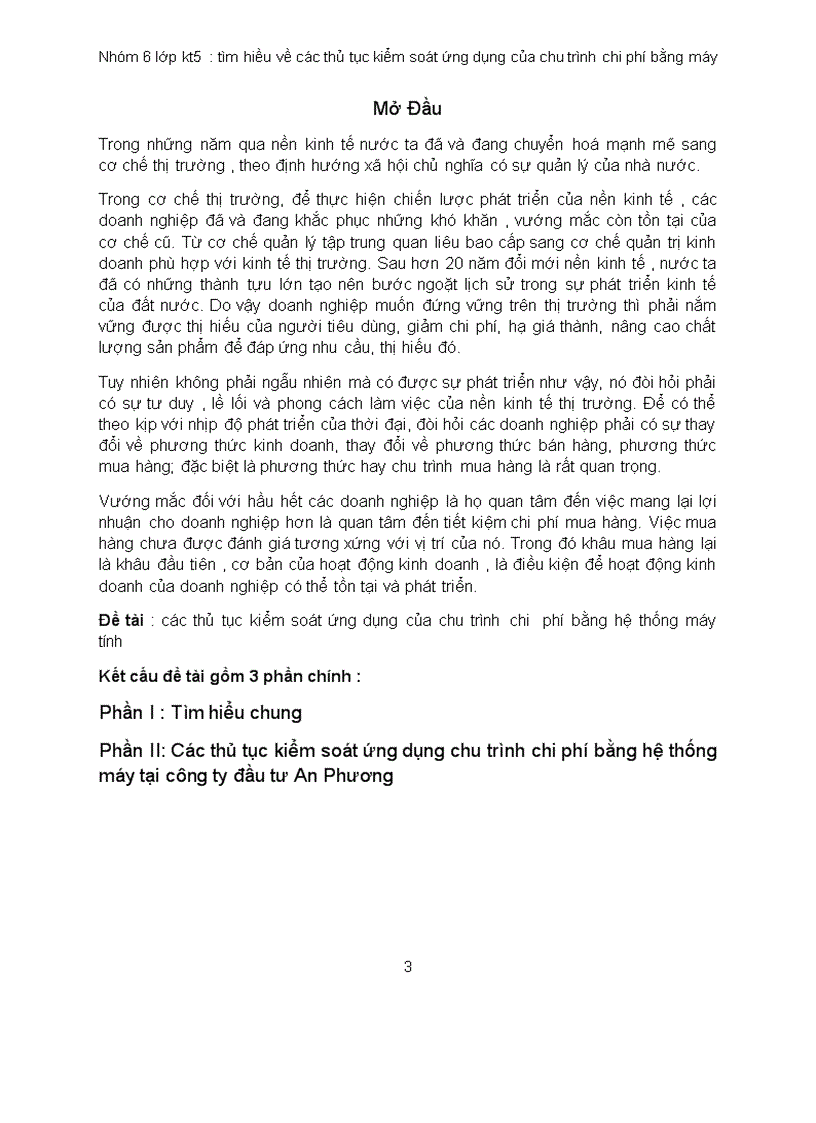 image for page Tìm hiều về các thủ tục kiểm soát ứng dụng của chu trình chi phí bằng máy