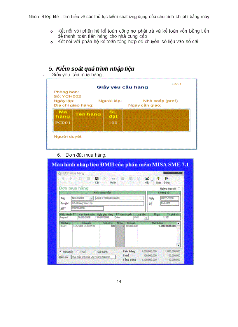 image for page Tìm hiều về các thủ tục kiểm soát ứng dụng của chu trình chi phí bằng máy