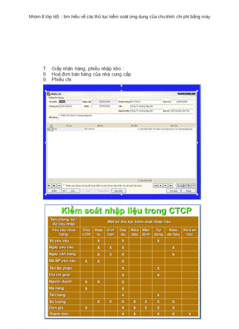 image for page Tìm hiều về các thủ tục kiểm soát ứng dụng của chu trình chi phí bằng máy