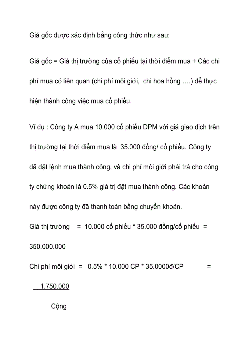 image for page Vận dụng các phương pháp tính giá xuất kho trong việc ghi nhận kế toán các khoản đầu tư tài chính tại công ty