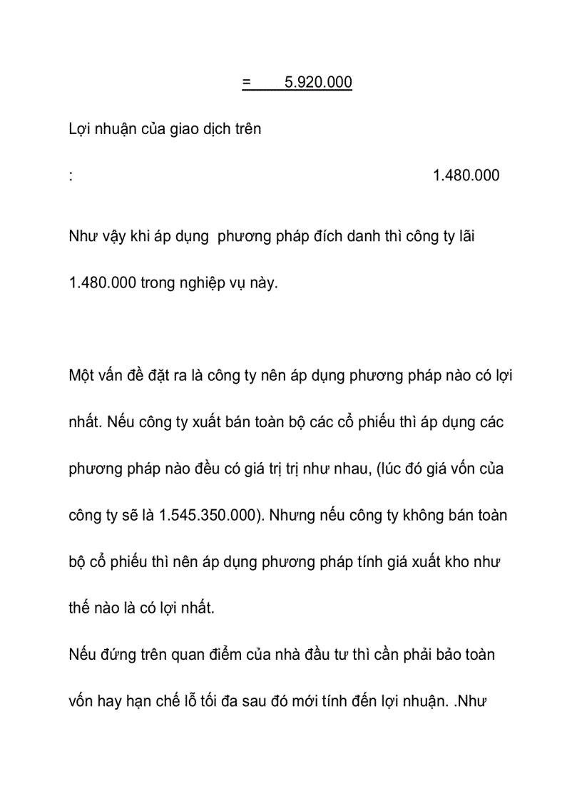 image for page Vận dụng các phương pháp tính giá xuất kho trong việc ghi nhận kế toán các khoản đầu tư tài chính tại công ty