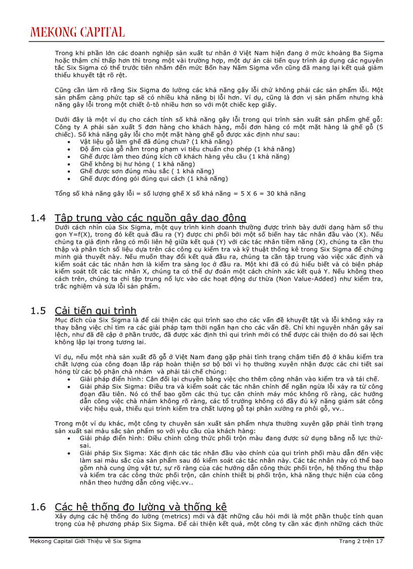 Giới Thiệu về Six Sigma 1