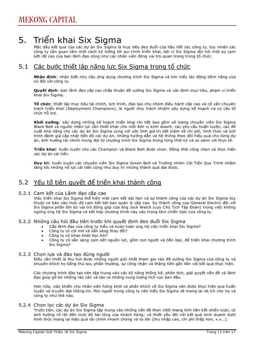 image for page Giới Thiệu về Six Sigma 1