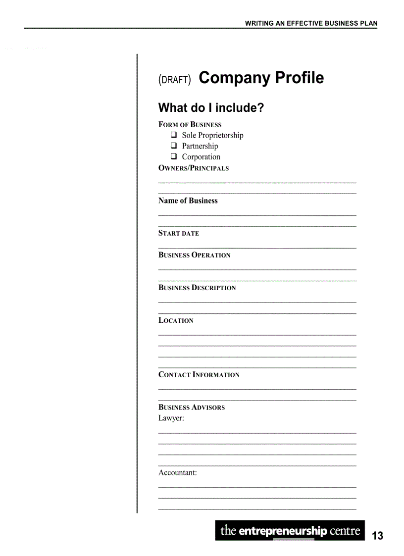 image for page Effective bussiness plan