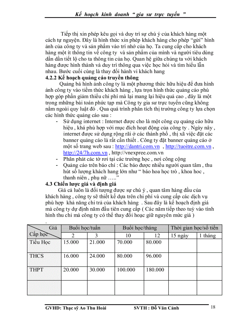image for page Kế hoạc kinh doanh gia sư trực tuyến