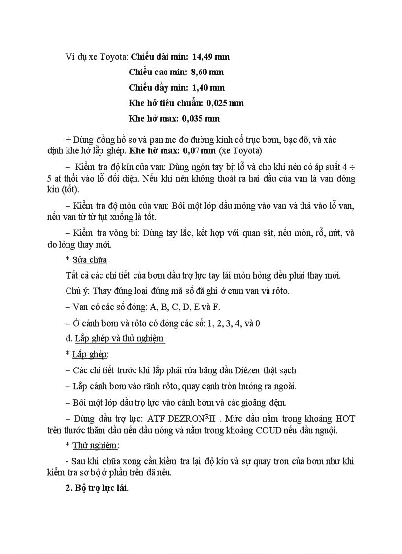 image for page Hệ thống lái có trợ lực