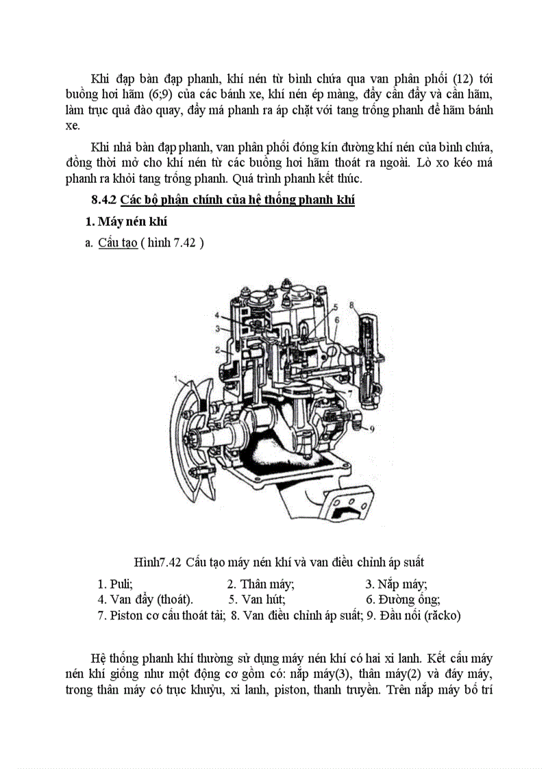 image for page Hệ thống phanh khí