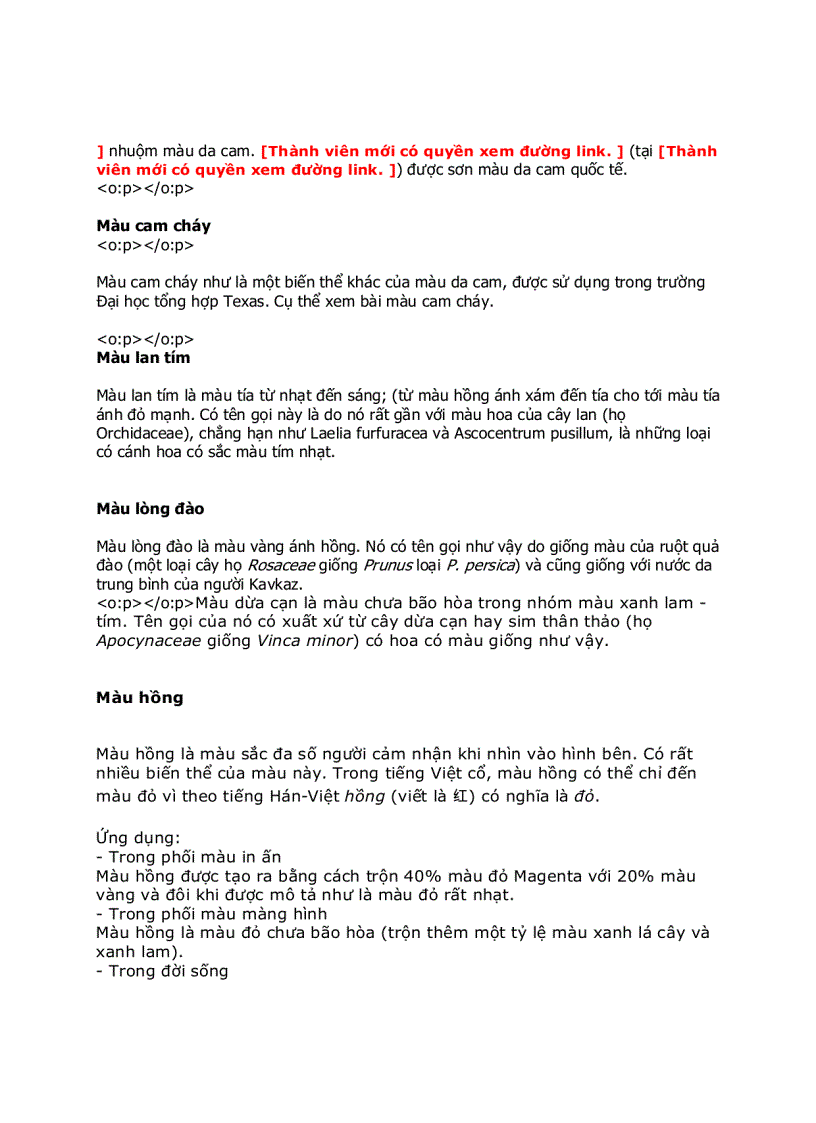 image for page Chi tiết và Ứng dụng các màu phần 1