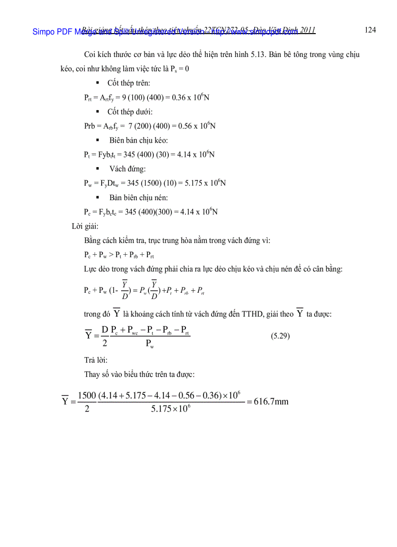 image for page Trục trung hoà dẻo của tiết diện liên hợp