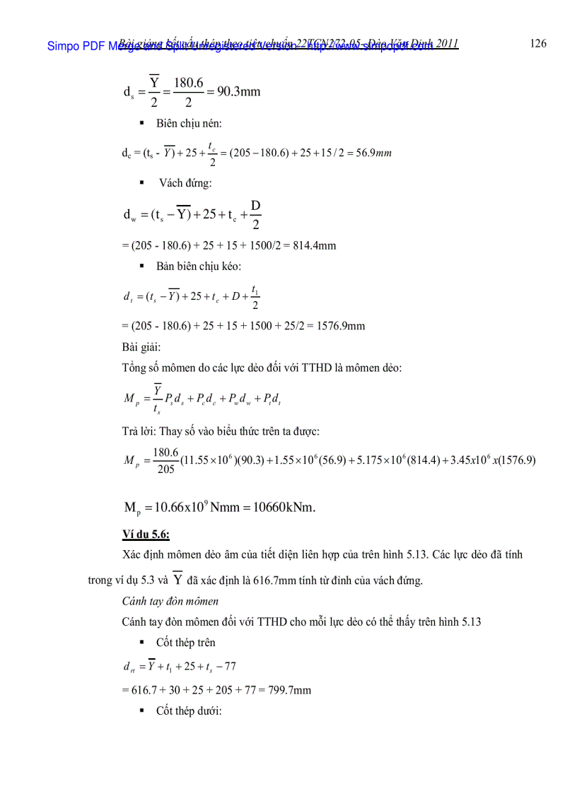 image for page Trục trung hoà dẻo của tiết diện liên hợp