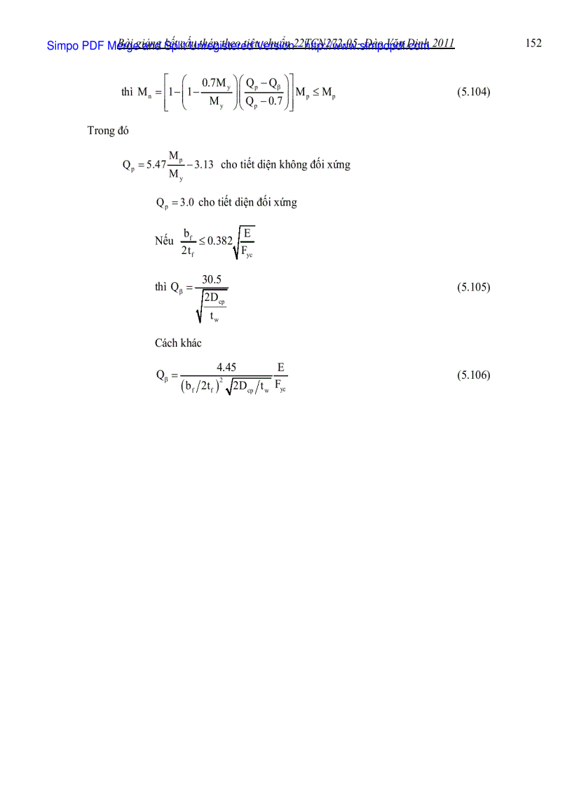 image for page Hệ số điều chỉnh Cb khi mômen thay đổi