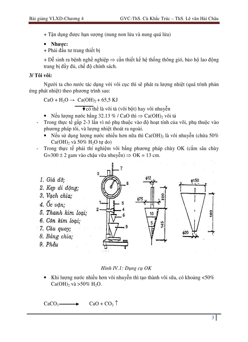 image for page Các chất kết dính vô cơ