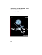 Programming Microsoft Windows with C